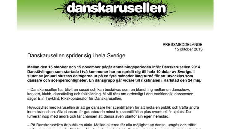 Danskarusellen sprider sig i hela Sverige