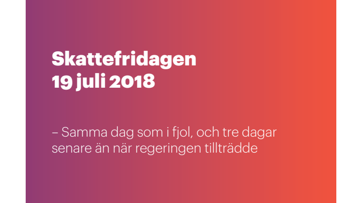 Skattefridagen 2018