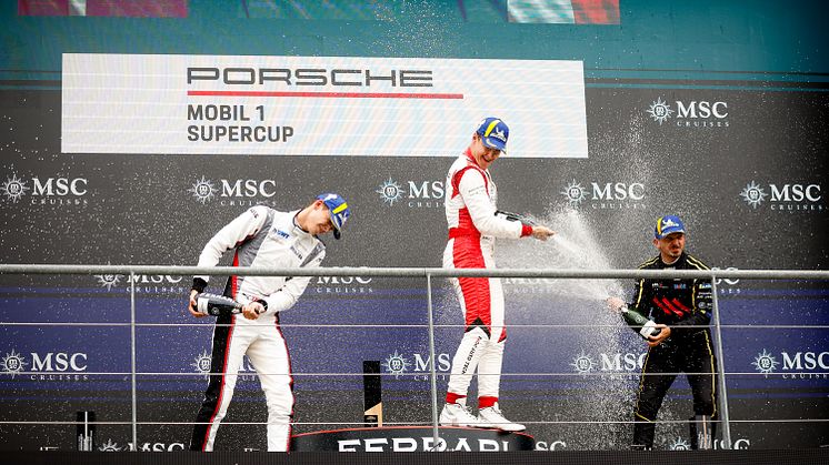 Suveræn Bastian Buus udbyggede igen Porsche Supercup-føring i Belgien