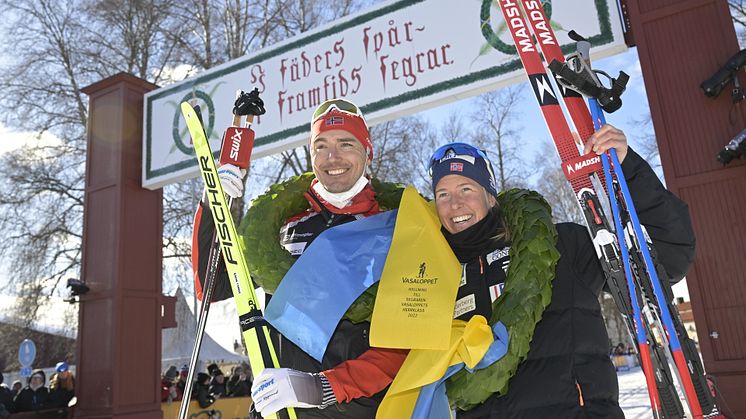 Andreas Nygaard and Astrid Öyre Slind won Vasaloppet 2022