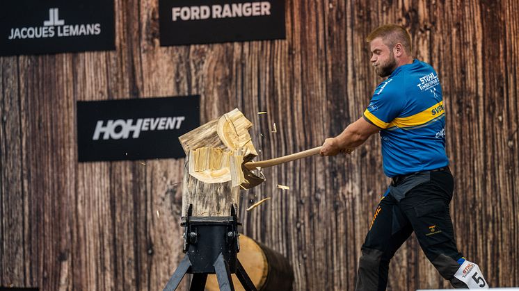 Mellan den 2-4 juni arrangeras både TIMBERSPORTS® uppvisningar och tävlingar inne på mässområdet Elmia Wood. Både svenska, norska och danska atleter kommer att vara på plats.