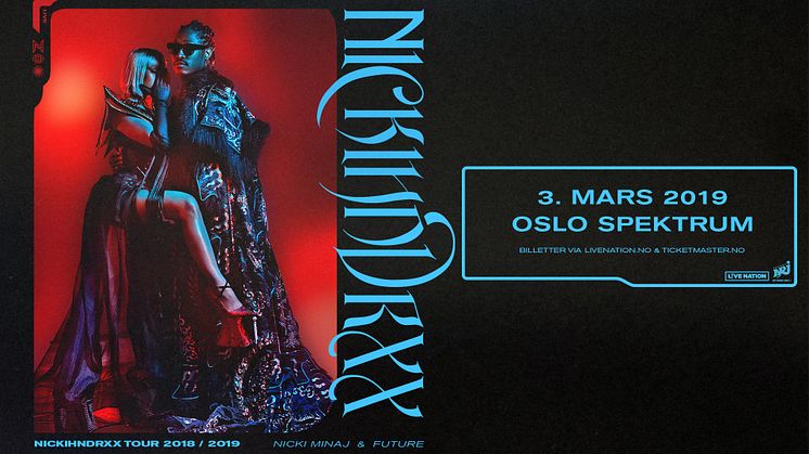 NICKI MINAJ OG FUTURE BESØKER NORGE MED SIN NICKIHNDRXX TOUR!