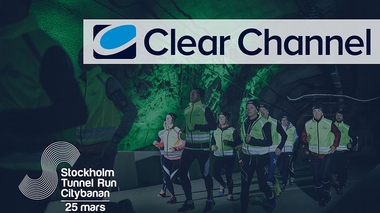 Clear Channel förstärker synlighet och marknadsföring till Stockholm Tunnel Run Citybanan 2017