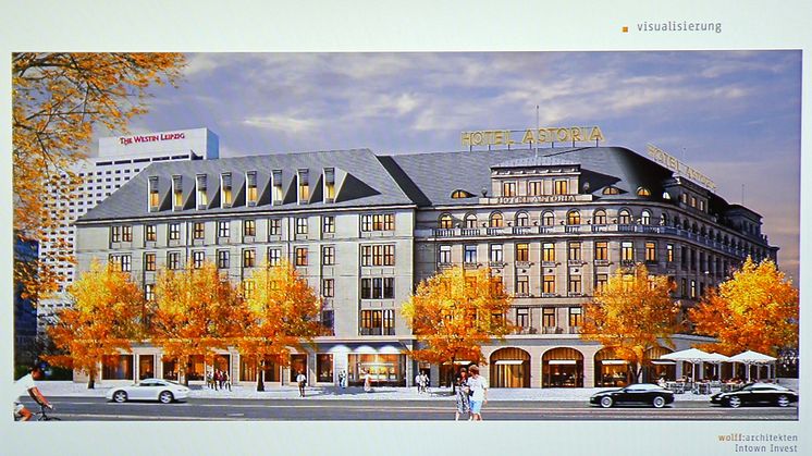 Visualisierung des sanierten Hotel "Astoria" 