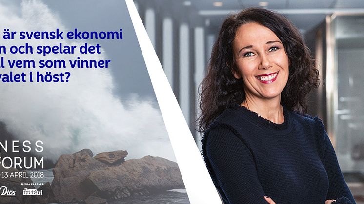 Nordeas chefekonom Annika Winsth kommer till Åre Business Forum!