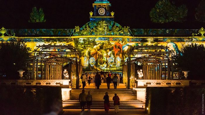 Illuminated Buildings during the Potsdam Palace Night 