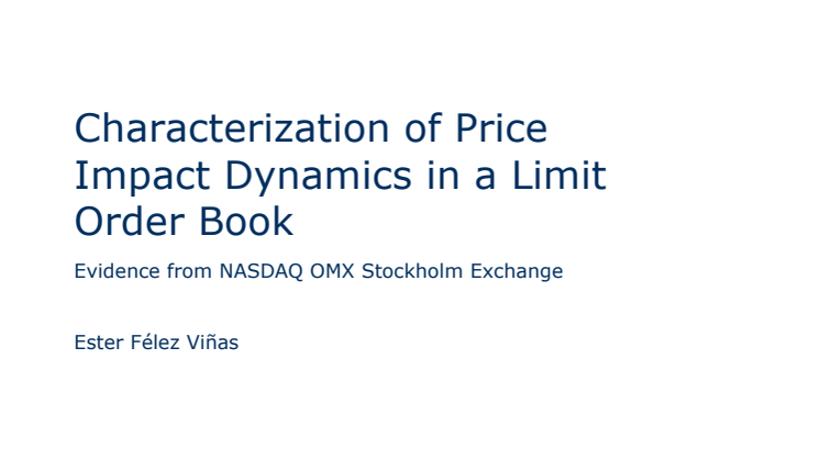 Characterization of Price Impact Dynamics in a Limit Order Book