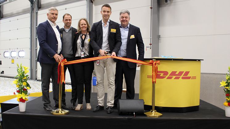 Invigning av DHL Express nya terminal på Landvetter flygplats