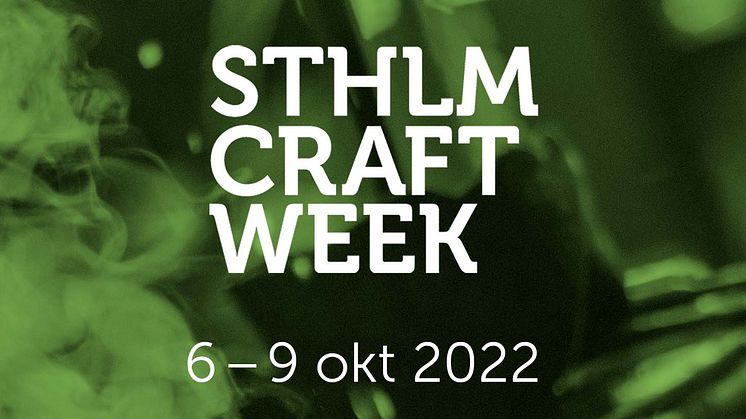 Stockholm Craft Week tar sats inför fjärde omgången