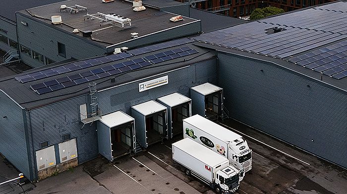 B Anderssons terminal i gamla Slakthusområdet i Göteborg.