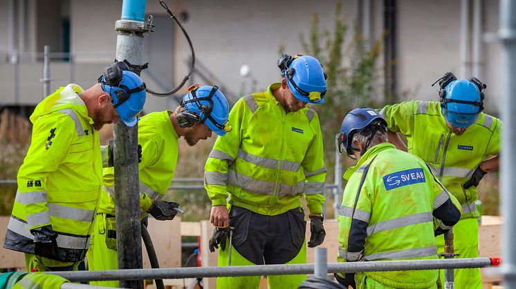 SVEAB Anläggning lägger grunden för Fisksätras nya Mulithall