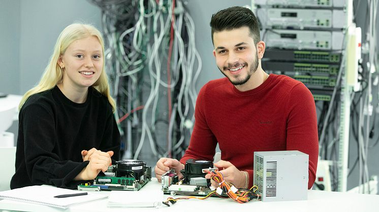 Elever som går på teknikprogrammet på Wijkmanska kommer att läsa på Rudbeckianska från och med hösten 2021. Foto: Per Groth