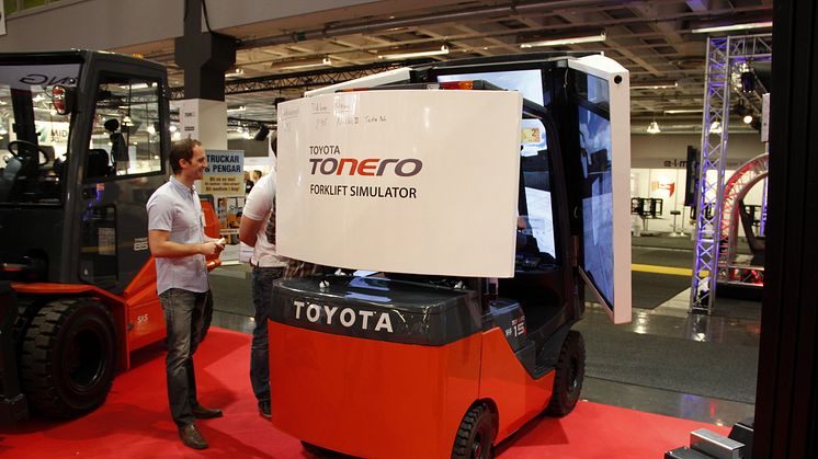 Toyotas Tonero-simulator visades för första gången i Sverige