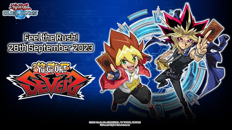 A NEW WAY TO DUEL, “RUSH DUEL” IS COMING! A NEW BEGINNING FOR ALL PLAYERS. YU-GI-OH! DUEL LINKS OPENS ITS NEW WORLD, YU-GI-OH! SEVENS, ON 28 SEPTEMBER
