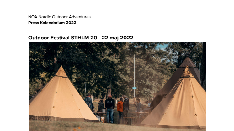 Outdoor Festival STHLM 20 - 22 maj 2022
