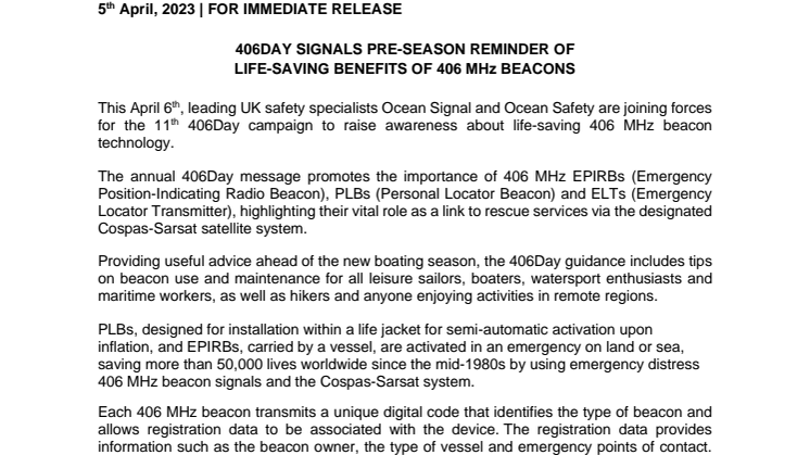 April 5 2023 - 406Day Signals Pre-Season Reminder of Life-Saving Benefits of 406 MHz Beacons.pdf