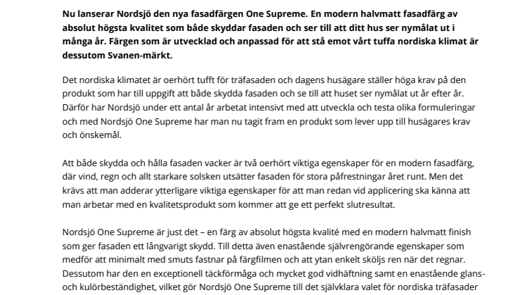 Nordsjö One Supreme – ny fasadfärg av absolut högsta kvalitet.pdf