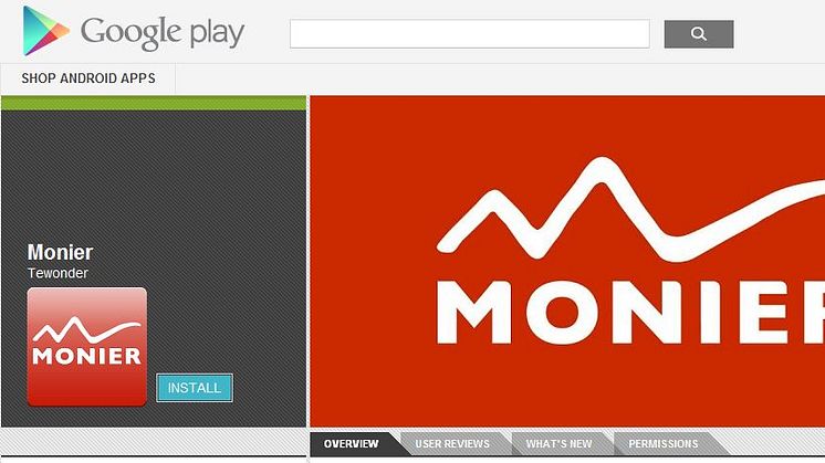 Moniers Tag App – nu også til Android smartphones
