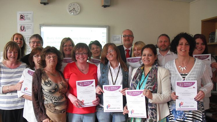 Awards for Bury’s adult services volunteers