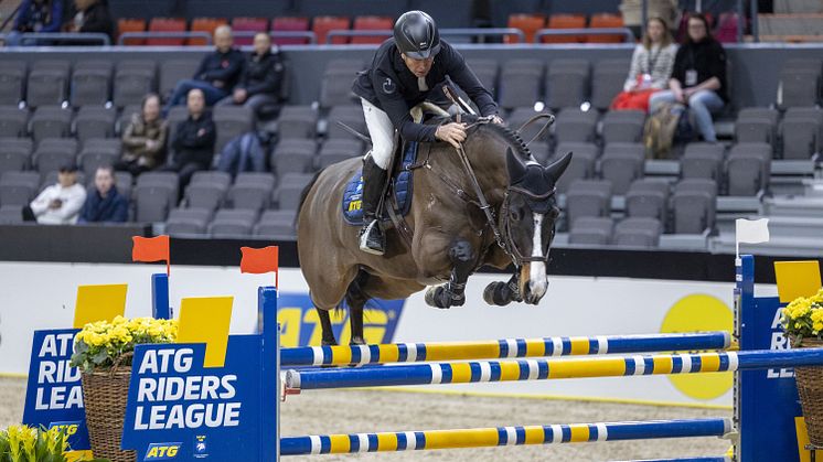 Rolf-Göran Bengtsson och Caillan vinnare i ATG Riders League. Foto: Roland Thunholm