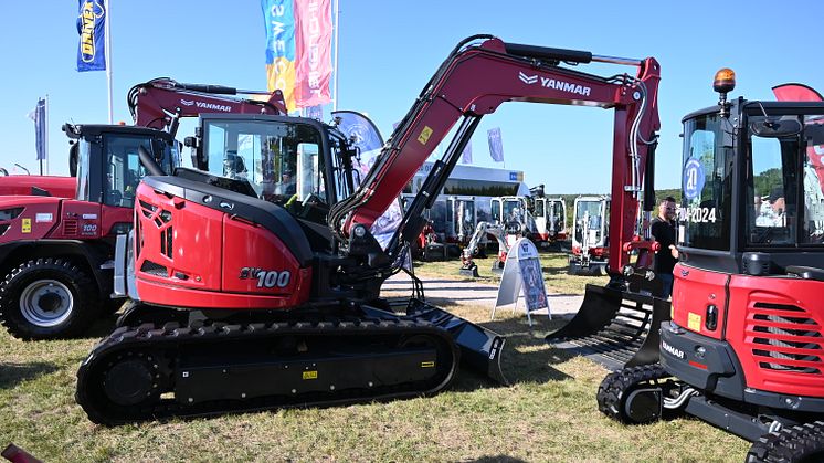 På Entreprenad Live visar Wiklund Trading bandgrävaren Yanmar SV100, som har fått en rejäl uppdatering. Bild: Lars-Olof Tandberg