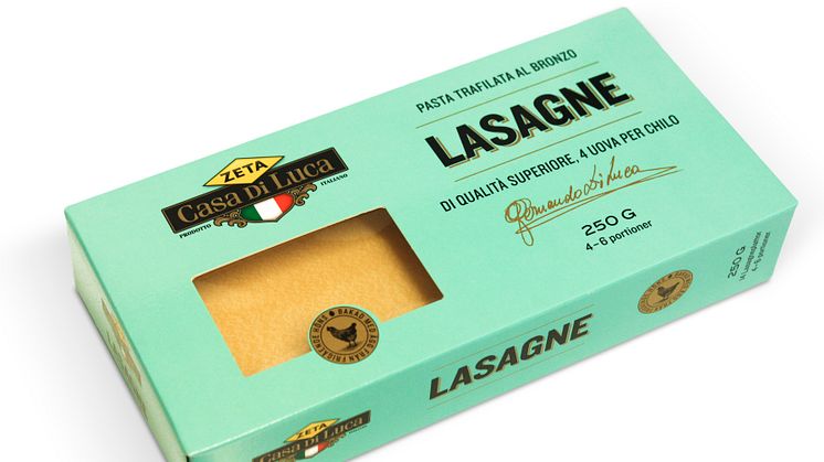 Casa Di Luca Lasagne -  lasagneplattor bakade med ägg från frigående höns