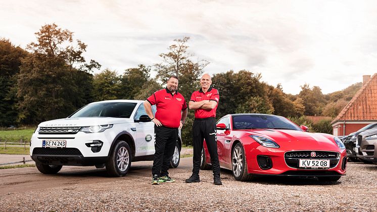 Brian Andersen og Kim Wilsborg (th) tager hele vejen til Sydney for at deltage i Invictus Games - og for at køre Jaguar og Land Rover