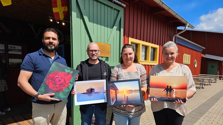 Mostapha Laaroussi, Mattias Brandting, Astrid Diegelmann och Sara Linder är fyra av de nio fotograferna som ställer ut bilder i sommar.