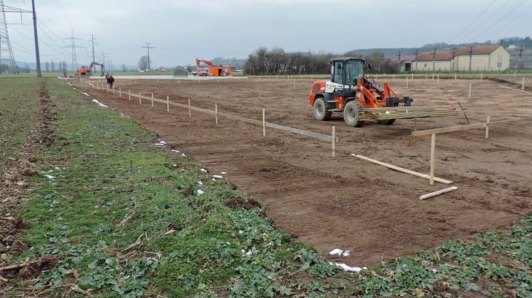 Baubeginn Umspannwerk Unterhaid