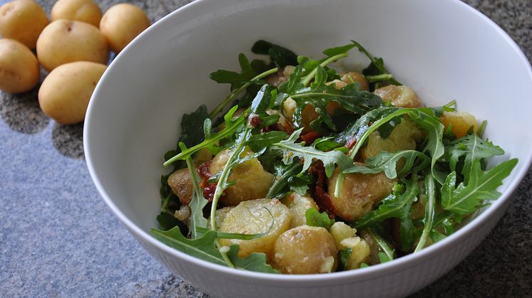 Månadens recept juli - Färskpotatissallad med ruccola