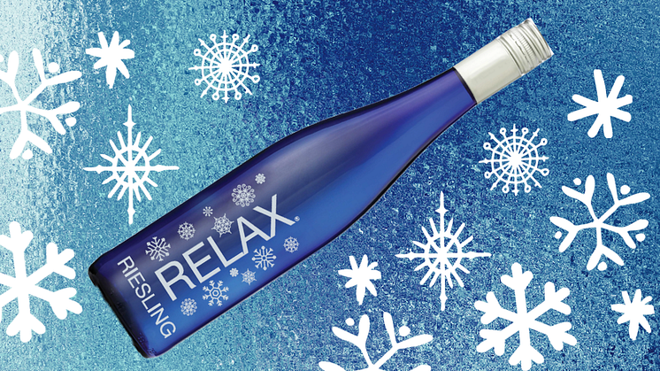 Nu släpps Relax Riesling med vinteretikett i en limiterad upplaga. Vinet firar 22 år på den svenska marknaden! Relax Riesling Nr: 7230 · Lättare glasflaska 750 ml  ·  8,5 % · Pris: 74 kr.