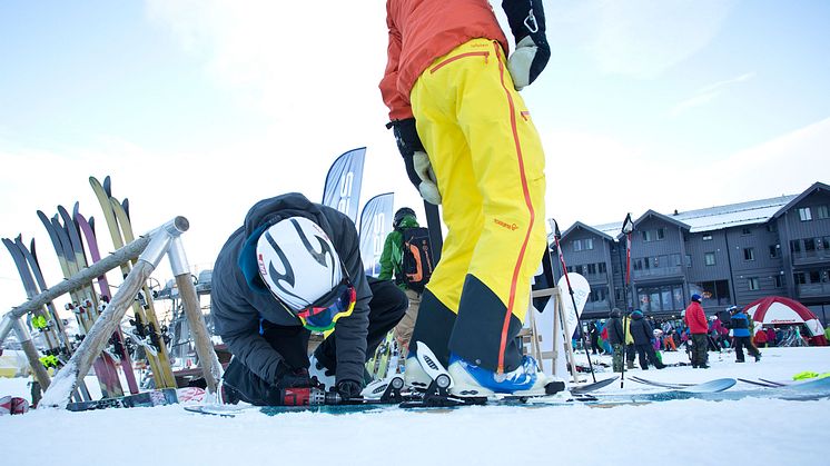 Gratis testing av ski og brett under skitesthelgene.