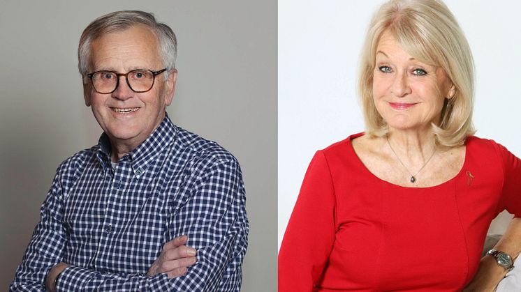 Claes Hagman, läkare, och Alexandra Charles, ordförande i 1,6 & 2,6 miljonerklubben har glaukom, grön starr.