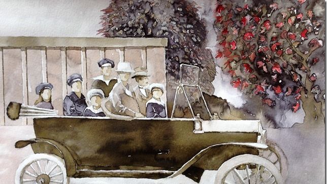 "Utflykt i morfars T-ford" av Marina Sundberg