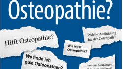 Informationsstand zum Thema Osteopathie in Bamberg