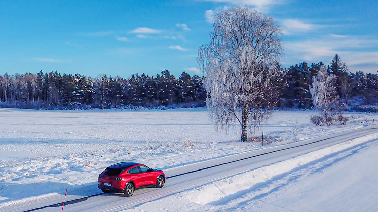 Nya Mustang Mach-E för första gången på svensk mark