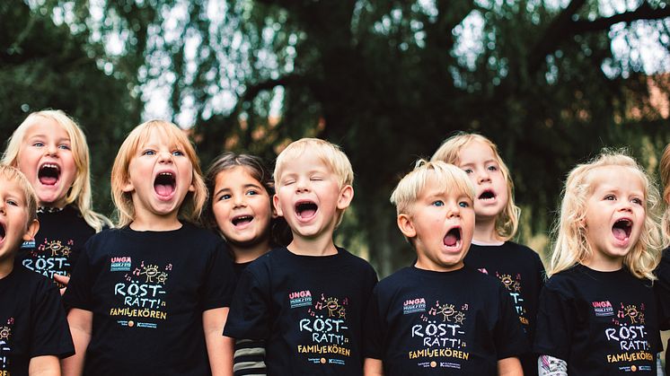 Förskolebarn från Lövestad. Foto Kennet Ruona