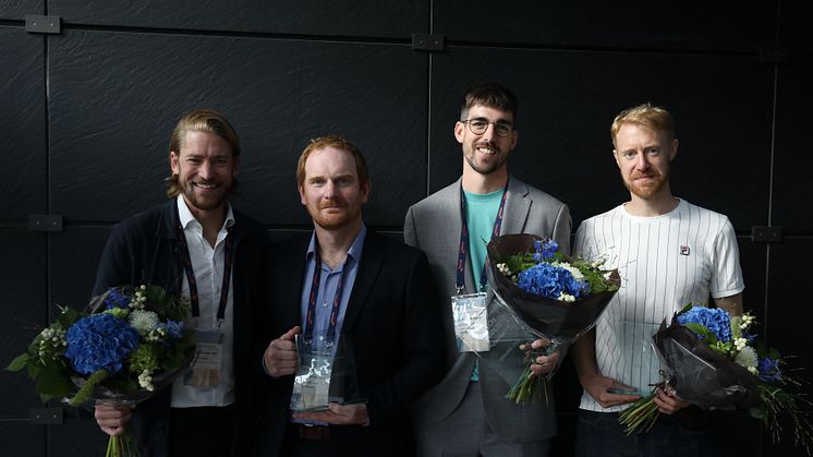 Vinnerne av BA Tech Awards. Fotograf: Elias Ljungberg.