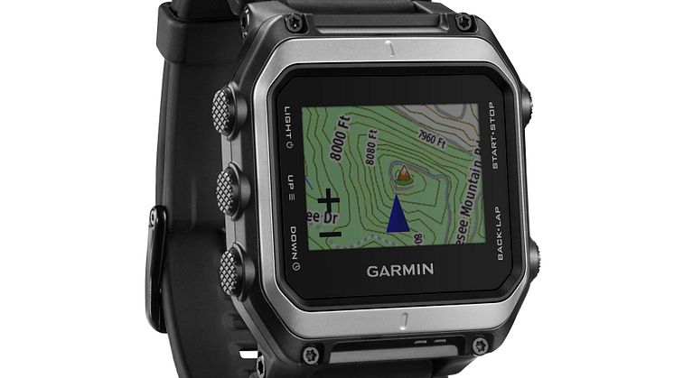 epix™ – Garmins® första navigator i klockformat  med detaljerad karta