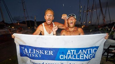 Jimmy och Fredrik, Team Prosecta, lyckades med bedriften att ro över Atlanten