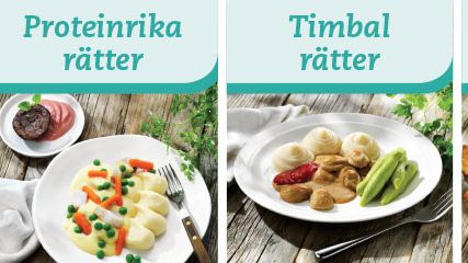 Dålig aptit eller svårigheter att tugga och svälja? Findus lanserar konsistensanpassade och näringsberikade enportionsrätter.