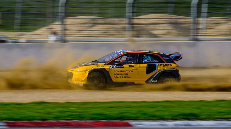 engcon blijft als partner investeren in Rallycross met elektrische voertuigen - de volgende ronde van de World Championship-serie vindt plaats in het Belgische Mettet