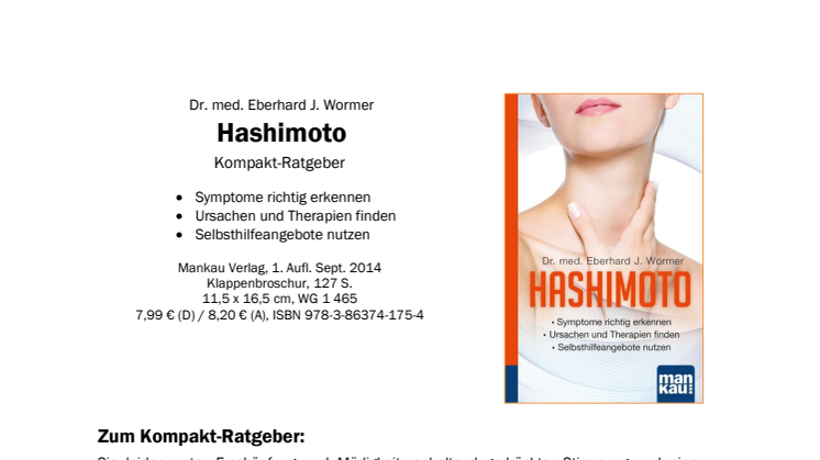 Waschzettel Kompakt-Ratgeber "Hashimoto"