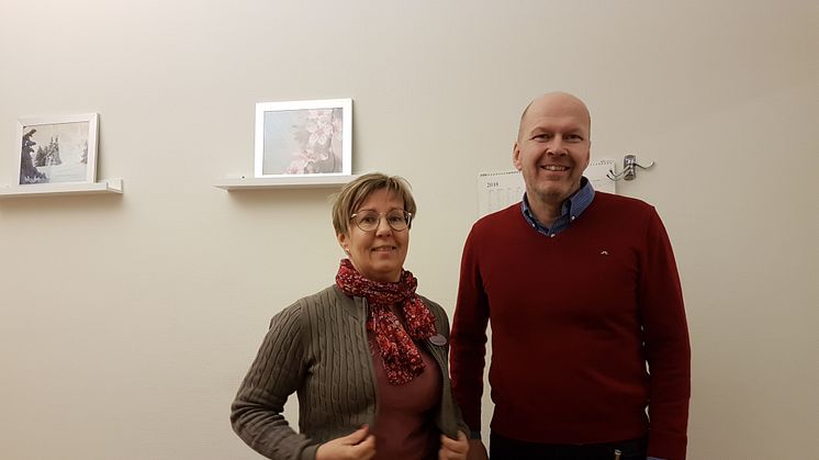 Birgitta Jysky, chef för Intern service och kommunikation på Utbildning Nord och Leif Pääjärvi,  två av de som jobbar med mässan, är taggade inför eventet. 