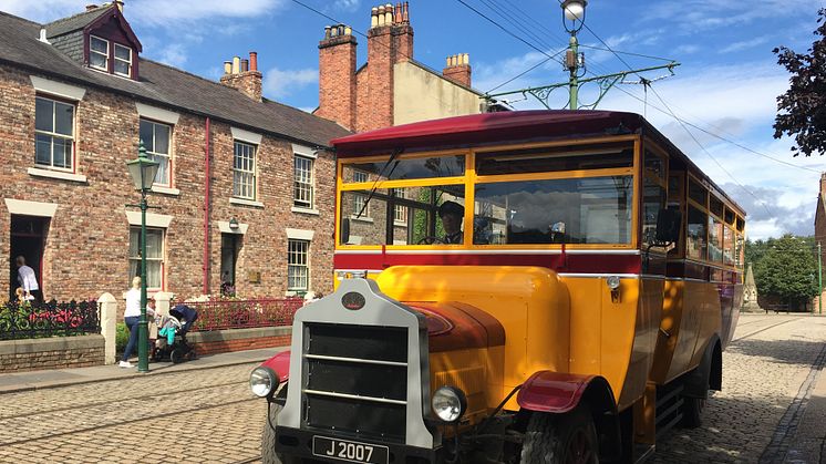 Beamish Museum’s accessible bus has relaunched after being rebranded in Venture Transport livery by Go North East