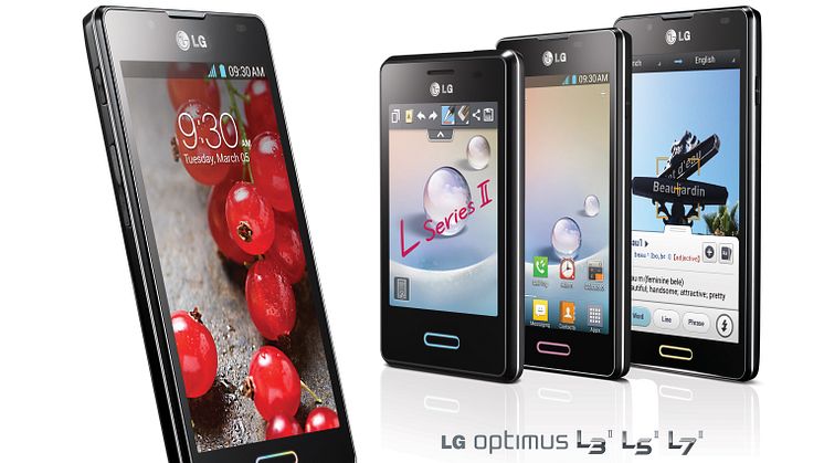 LG:n suosittujen älypuhelinten uusi sukupolvi - Optimus L II -sarja
