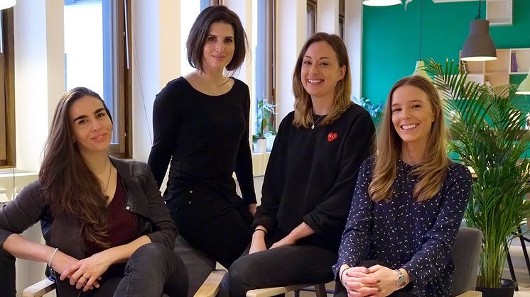 Från vänster: Tamara Bernad, Deborah Mühlrad, Lisa Löfgren och Caroline Rödén 