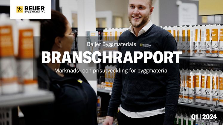 Beijer Byggmaterials Branschrapport Q1 - ett 2024 med vändning i sikte