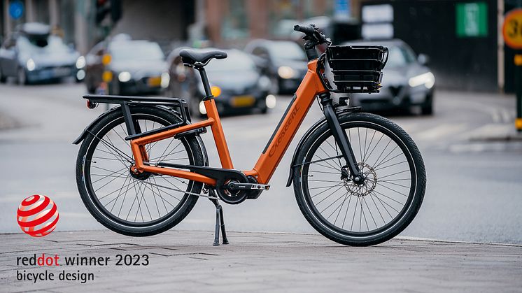 Red Dot Award: Product Design 2023 tilldelas Crescent för sin produkt elcykeln Elmer.