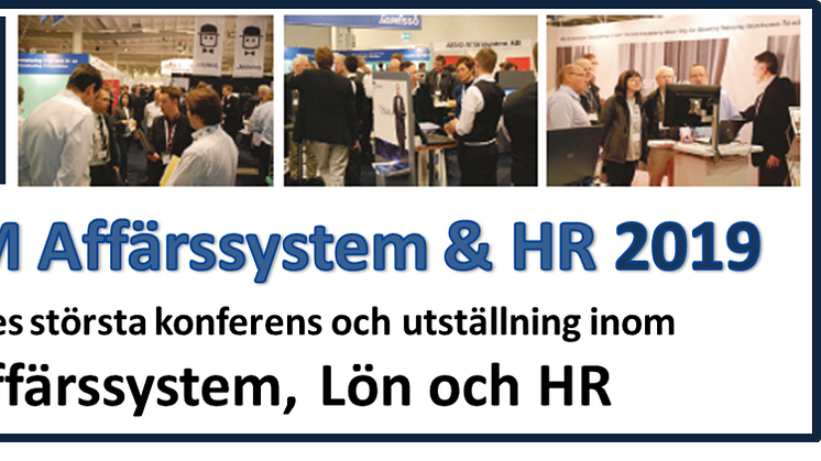 Välkommen att besöka oss på mässan Forum Affärssystem & HR 2019